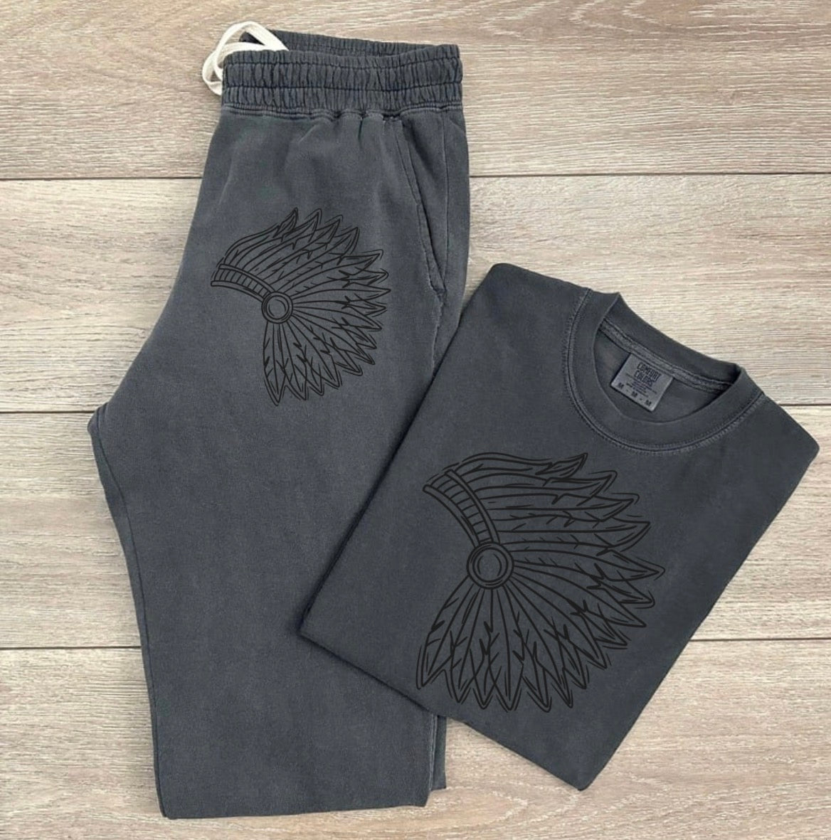Headdress Tee & Sweatpants Set