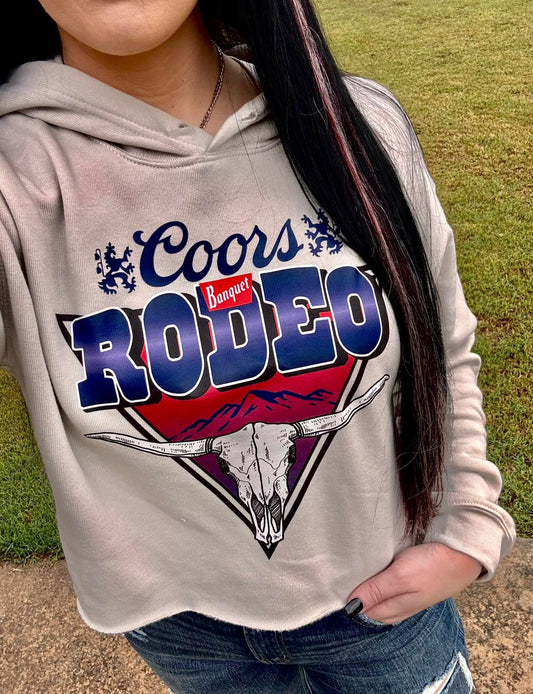 Coors Rodeo Cropped Hoodie