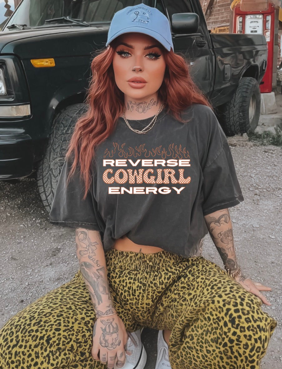 Reverse Cowgirl Energy Tee