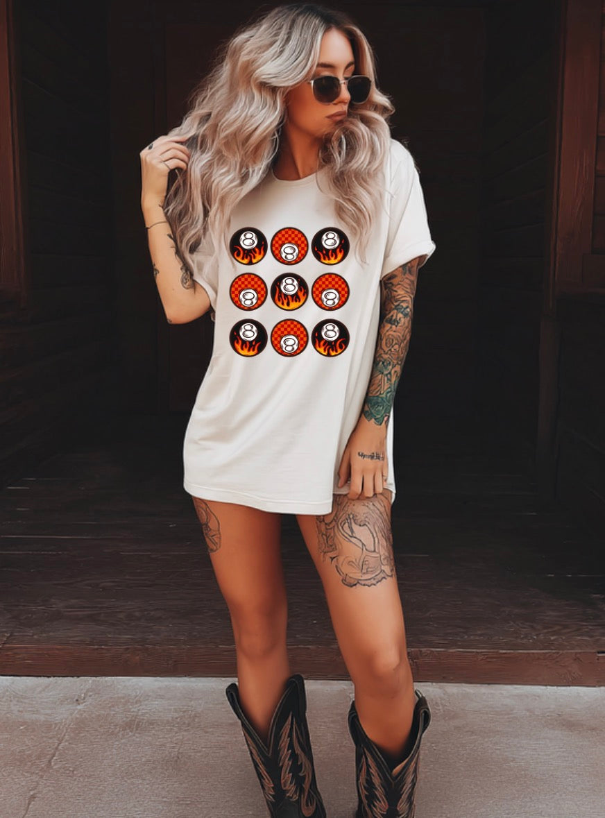Burnin 8Ball Tee