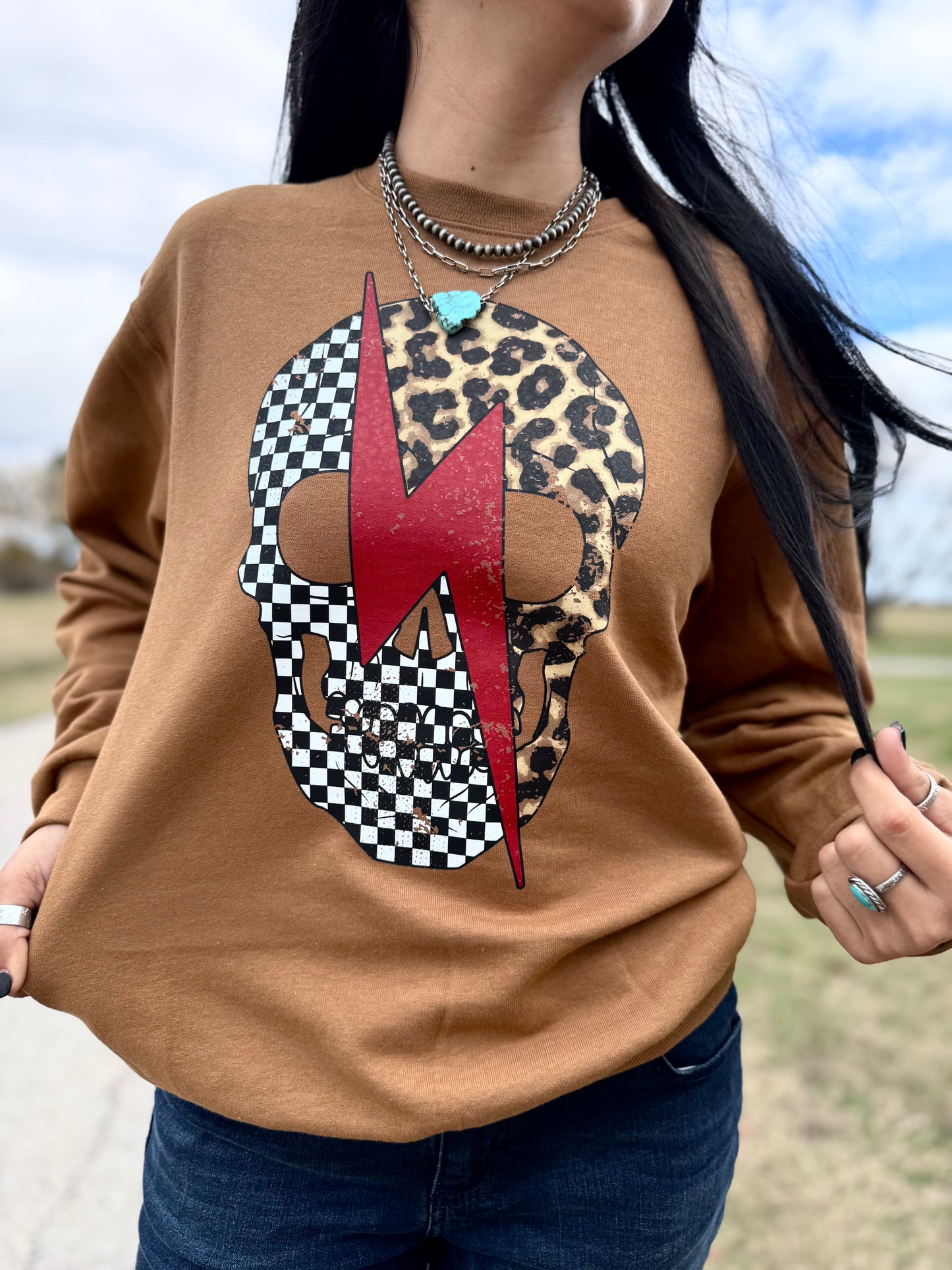 Lightning Skull Sweatshirt