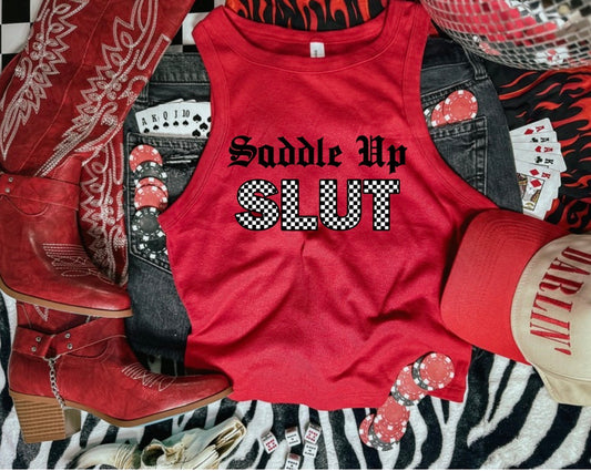 Saddle Up Cropped Tank