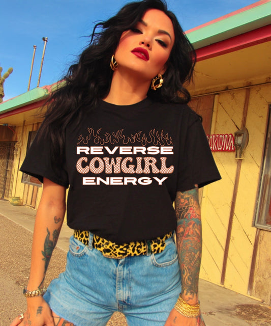 Reverse Cowgirl Energy Tee