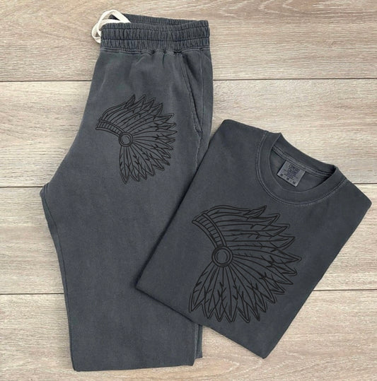 Headdress Tee & Sweatpants Set
