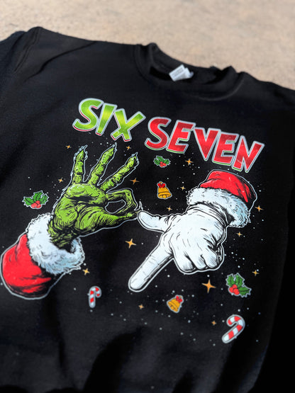 6 7 Christmas Sweatshirt - Youth